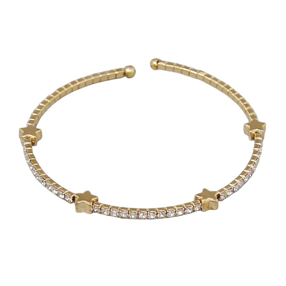 Star Station Rhinestone Statement Bracelet